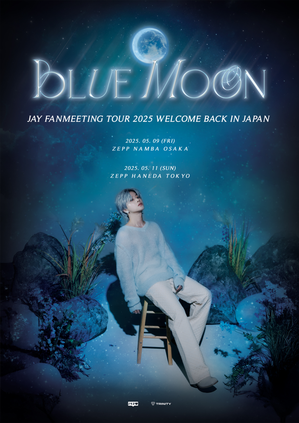 Your Sky Fan meeting in Japan サイン入りポスター BLUE MOON JAY FANMEETING TOUR 2025 WELCOME BACK IN JAPAN